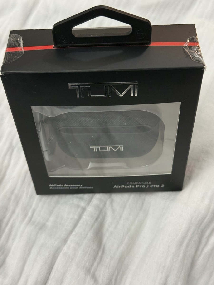 TUMI AirPods Pro Case Black| Compatible Pro & Pro 2 | New in Box