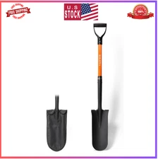 45" Drain Spade Shovel – Heavy Duty Fiberglass Handle for Digging & Trenching