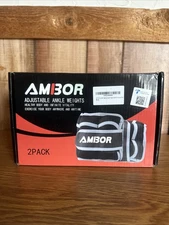 AMBOR Ankle Adjustable Weights Straps for Exercise, Wrist Weight 2lbs EachAMBOR