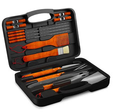 Home-Complete 18-Piece BBQ Tool Kit w/ Case