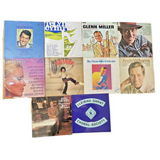 Vinyl LPs Job Lot 10x Dean Martin Andy Williams Bing Crosby Glenn Miller 12