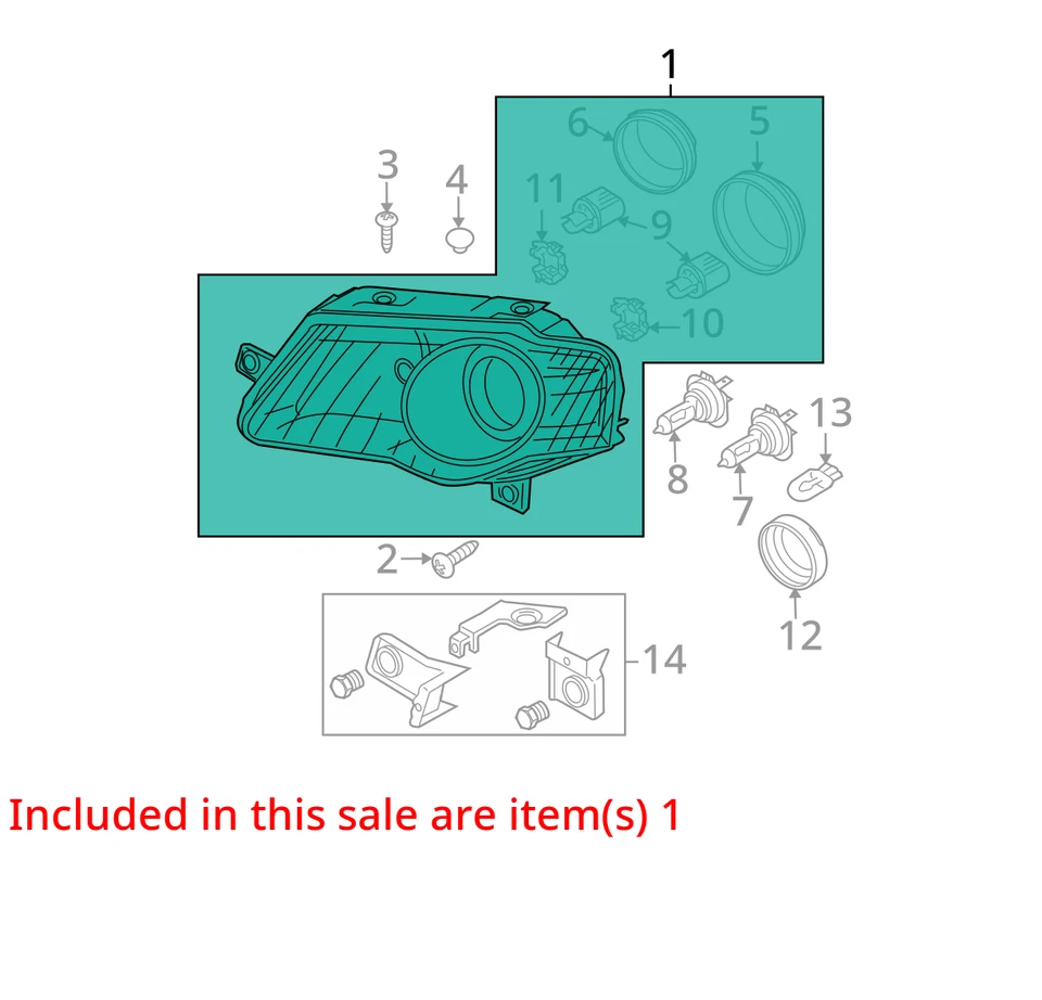 Faro delantero derecho pasajero Volkswagen Passat 2006-2010 OEM ZVOUV Foto 3 de 4