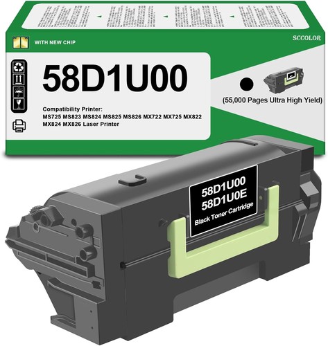 58D1U00 Toner Cartridge for Lexmark 58D1U0E MS725 MS823 MS824 MS825 MS826 MX722