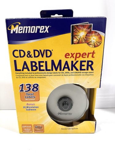 Memorex CD & DVD Label Maker Expert- Missing Parts. Read!