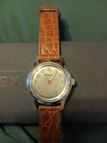 Timex Original Vintage Marlin Reissue Watch Brush Silver Dial NM