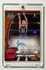 LIAM McNEELEY 2024 Bowman Chrome University 1st #52 Reptilian Orange AUTO /25