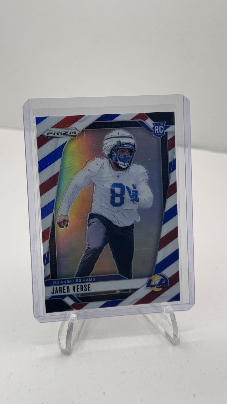 2024 Panini Prizm - Rookies Jared Verse #341 Red White & Blue Prizm (RC)