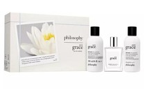 Philosophy Pure Grace Eau de Toilette 3 piece gift set New In Box E2-9