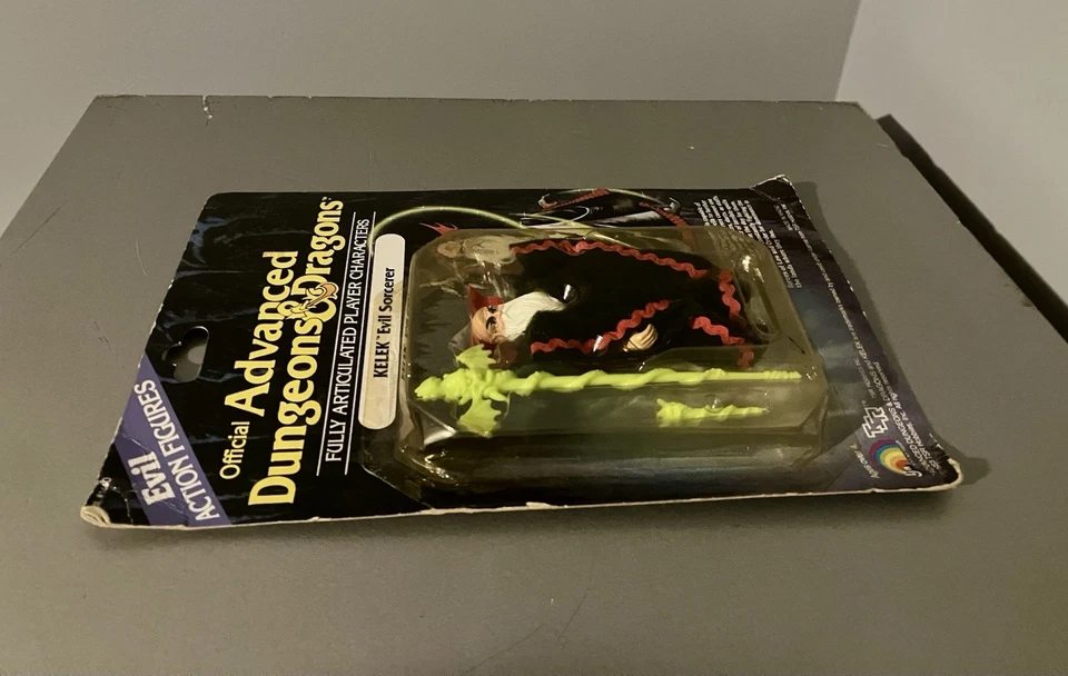 D&D Advanced Dungeons & Dragons Kelek Evil Sorcerer by LJN TSR carded worn card - Image 4 of 4