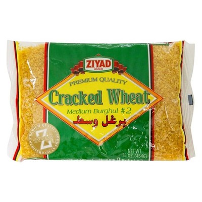 Ziyad Cracked Wheat #2 Medium Bulgur, Perfect for Tabouli, Kibbeh & Baking, 16oz