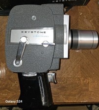 Keystone AMERICANA 774 8mm Movie Camera WITH EGLEET-KEYSTONE LENS CASE Works