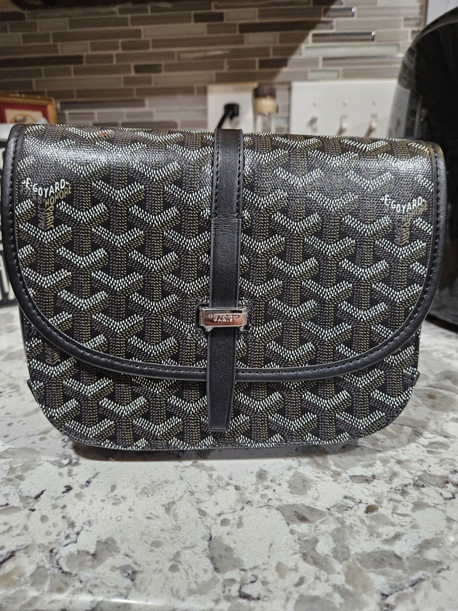 Black LEATHER Goyard Belvedere Pm Bag | eBay