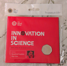 Royal Mint Innovation in Science Rosalind Franklin UK 50p 2020 Elizabeth II