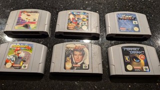 N64 Games Bundle: Golden Eye Mario Kart 64 Perfect Dark and others