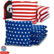 Official Regulation Cornhole Bean Bags Set of 8 for Competitive Cornhole Ga...