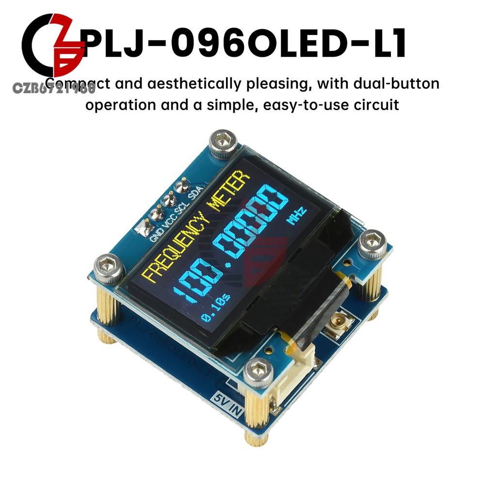0.96-inch OLED Display RF Frequency Meter 1KHz-100MHz Signal Frequency Counter