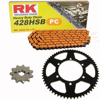 Kettensatz Yamaha XT 125 R 05-12 Kette RK PC 428 SB 128 Offen Orange 14/50