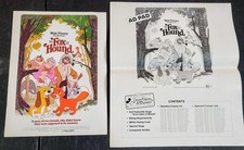 Walt Disney THE FOX AND THE HOUND Vintage 1981 Pressbook & Ad Pad