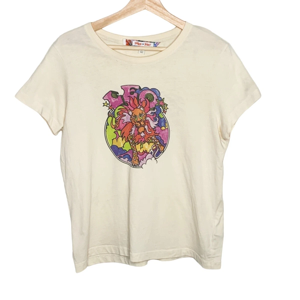 Zendaya X Tommy Hilfiger Collab Leo Astrology Cream T-Shirt Size 8 Womens  Cotton | eBay
