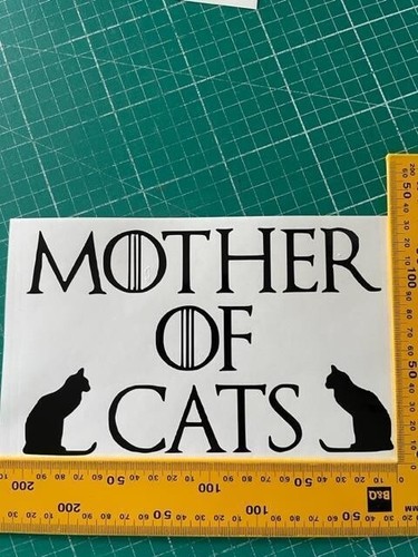 cat mom crazy decal car sticker transfer home wall decoration 14 designs #CM 1 - Picture 6 of 33