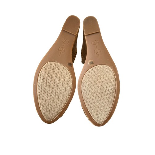 Jessica Simpson Women’s Cork Like Wedge Woven Sandal Beige Natural NIB - Picture 4 of 5