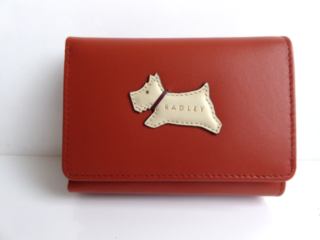 Radley Respects Terracotta Leather Purse RRP £59 & Dust Bag