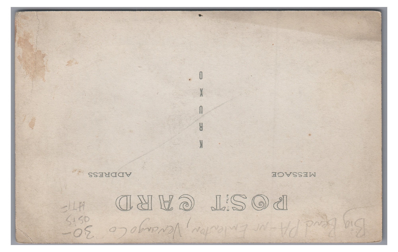 RPPC Main Street South BIG BEND PA Emlenton Venango County Real Photo