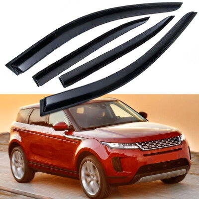 Rain Guards Wind Deflectors Window Visors Black for 2020-2025 Rover Range Evoque