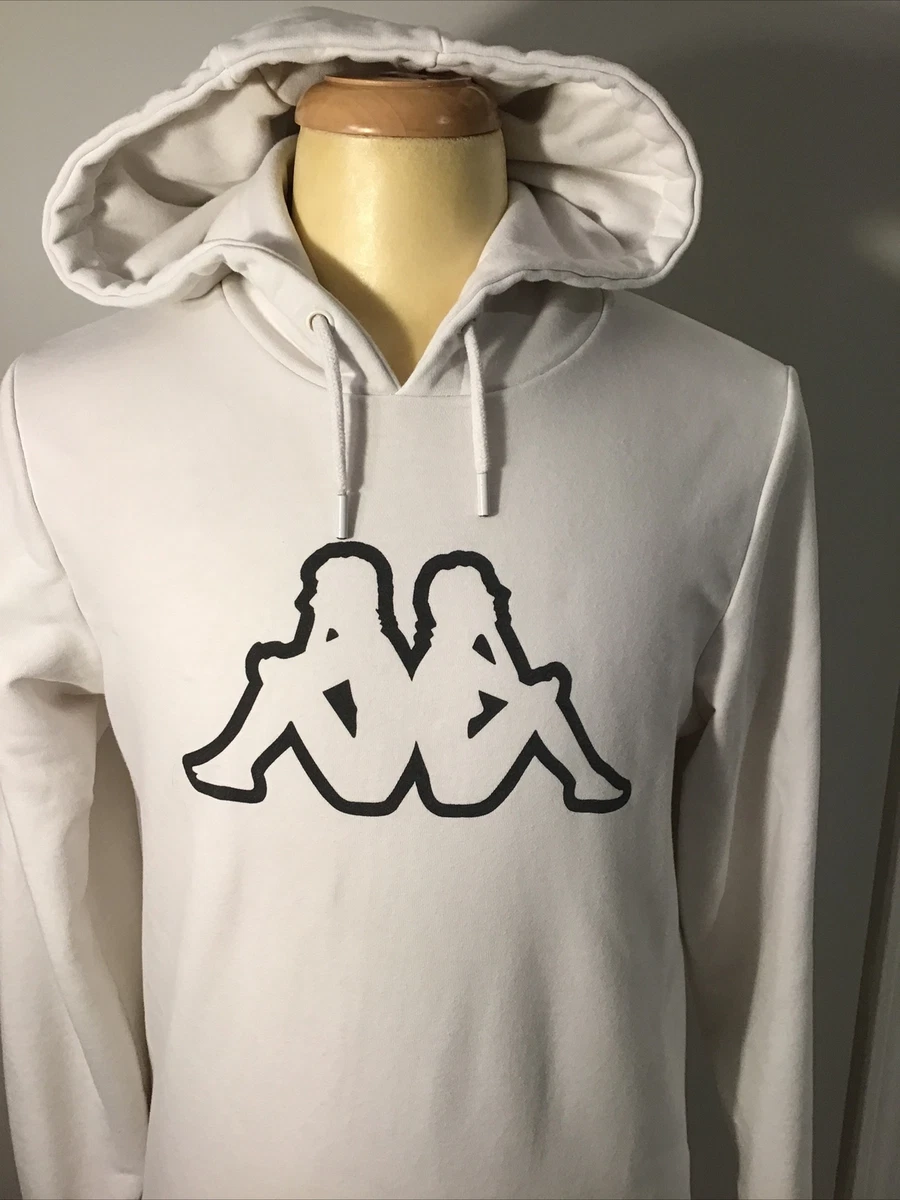 Kappa Hoodie White Zaiver M Shirt Pullover Medium Logo | Sweatshirt eBay