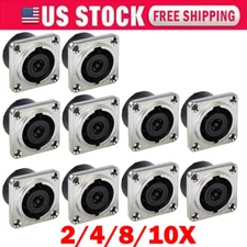 2/4/8/10Pcs For Speakon For Neutrik NL8MPR Loudspeaker 8 Pole Panel Connector