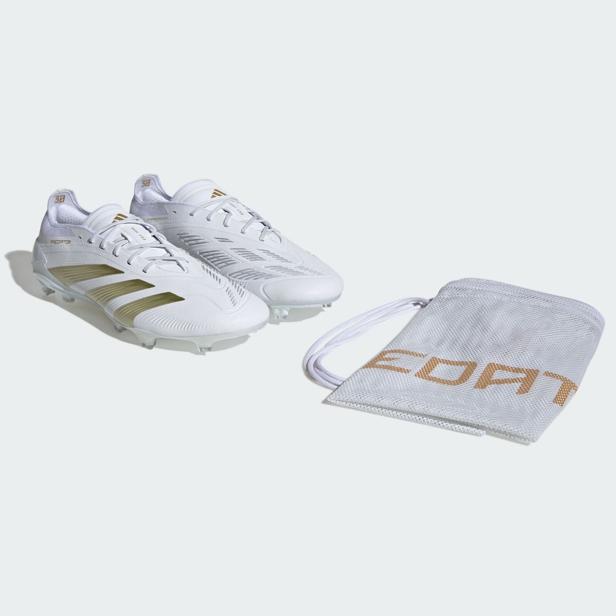 adidas Predator Elite FG Gold Metallic Footwear White Soccer