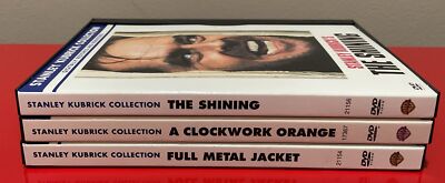 Stanley Kubrick Collection-3 DVD Lot-Clockwork Orange, Shining