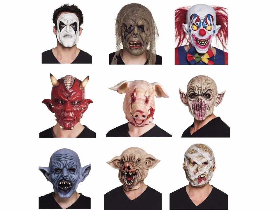 Boland Latexmaske Maske Masken Halloween Halloweenmaske Horror Horrormaske NEU - Bild 1 von 1
