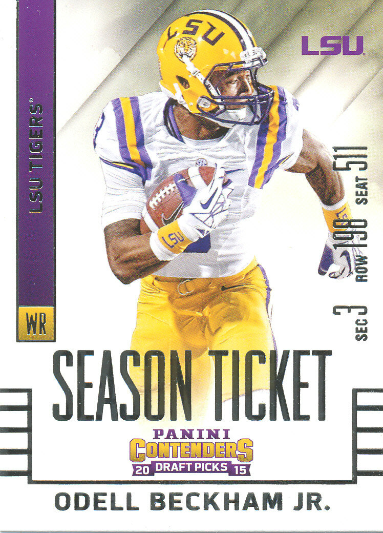 SEASON-TICKET Odell Beckham Jr RAMS BROWNS GIANTS LSU Tigers | eBay