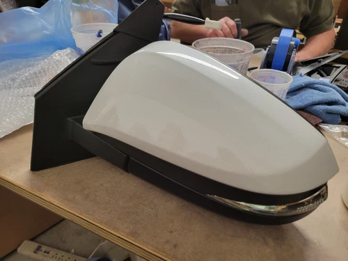 New PEARL WHITE Mirror fits 2016-18 Rav4 Driver LH Heat-Signal-BSM 360 Camera