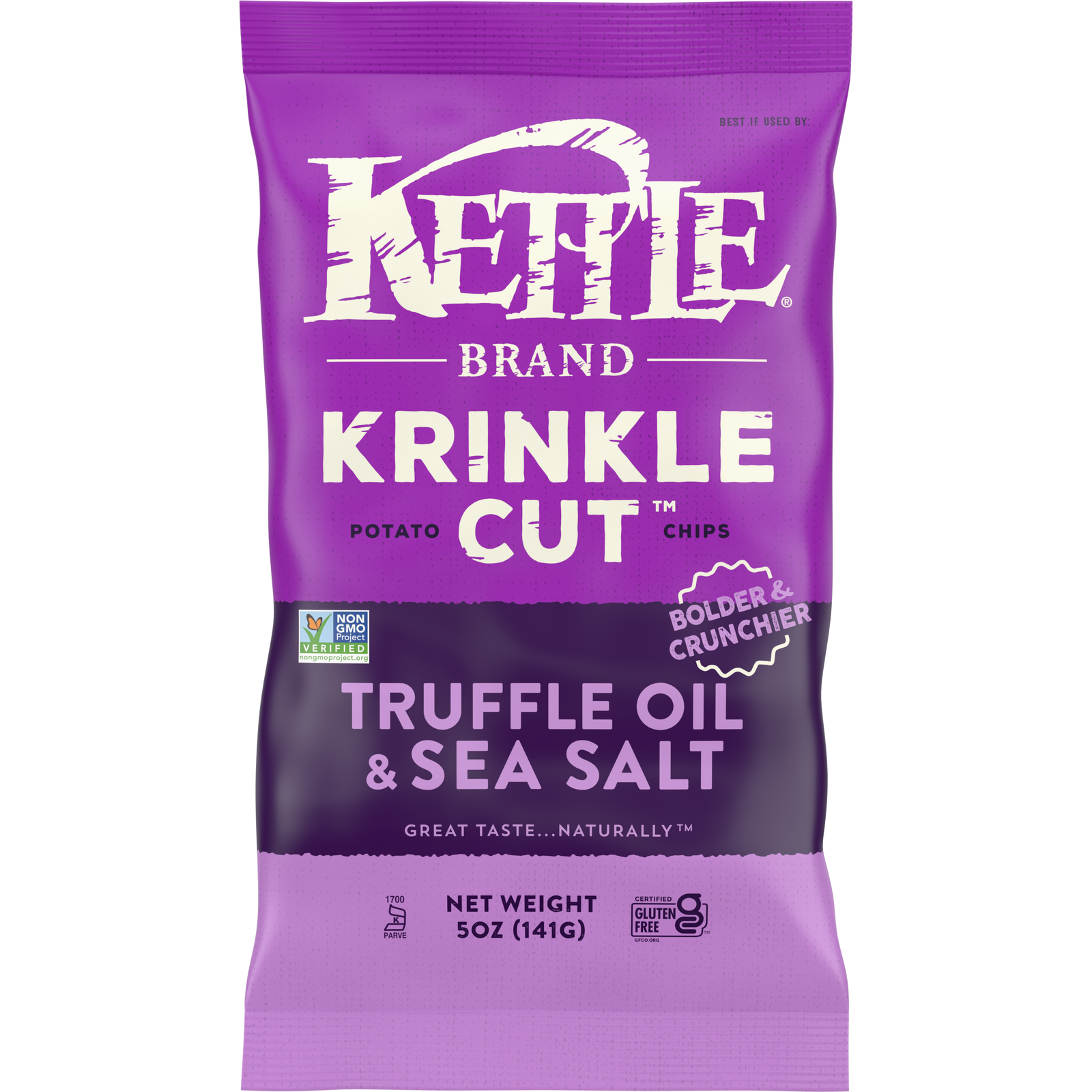 Kettle Foods Chip Potato Krinkle Truffle Sea Salt 5 oz (Pack Of 15) eBay