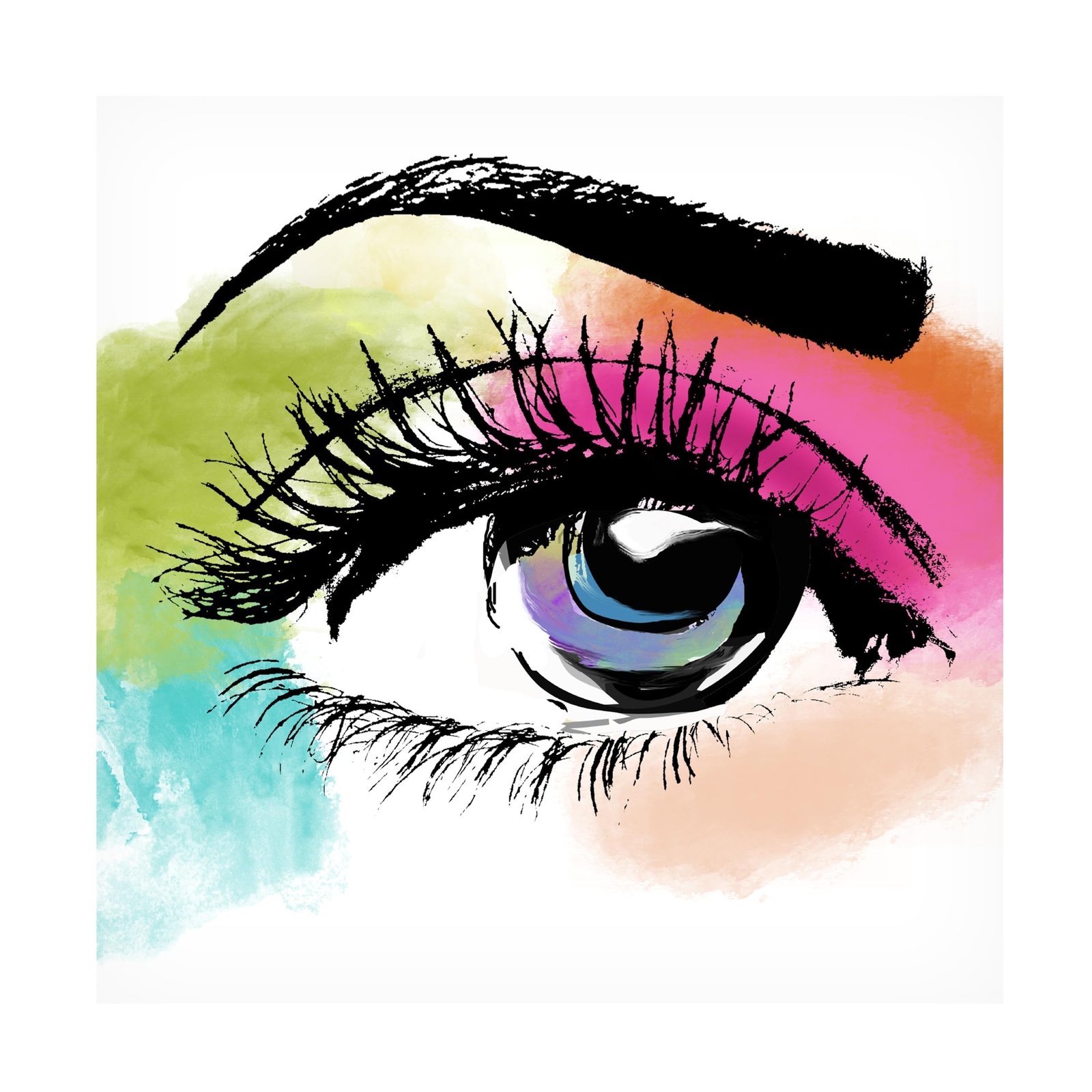 Canvas Wall Art - Sasha 'Eyeful' Wall Art for Living Room, Bedroom, or Office...