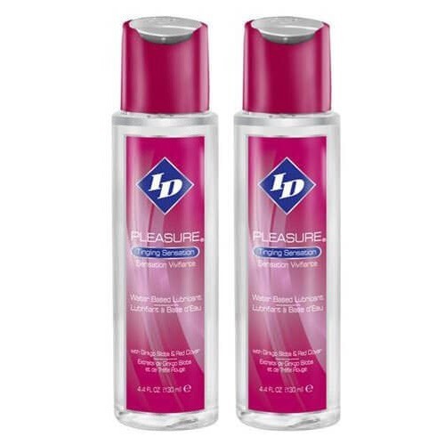 ID Pleasure Lubricant Waterbased Tingling Sensation 2 Bottles (130ml)