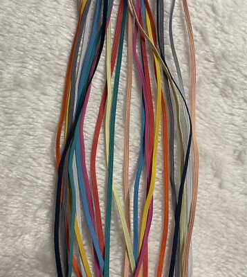 22Yd 1/8'' 3mm Skinny Elastic Band Stretch Headband Sew Craft Mask 11Color Random