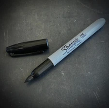 Marlin Spike -  Black G10 Sharpie Pen - EDC Tool - Paracord Knot Tool