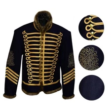 Napoleonic Hussar Jacket 19th Century Military Tunic Pelisse Jimi Hendrix Jacket