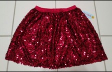 NWT Cat Jack Red Sequences Skater Skirt with Double Lininng XL 14-16 CHRISTMAS
