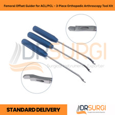 Guía de desplazamiento femoral para ACL/PCL - Kit de herramientas de artroscopia ortopédica de 3 piezas