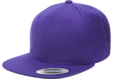 Yupoong 6089 YP Classics Snapback Hat Flat Bill Baseball Cap Blank Adjustable
