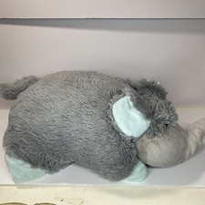 Official Pillow Pets Gray Blue Elephant Plush Pee Wee Nutty Stuffed Animal Med