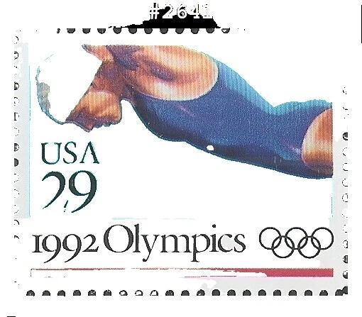 Estampillas de Estados Unidos de natación