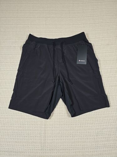 Size Large Lululemon T.H.E. Short 9" Linerless BLACK LM7AA0S BLK Men's New NWT