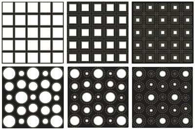 Presscut mehrlagige Stanze - Kreise oder Quadrate Schichten - A, B oder C - KOSTENLOSER UK-VERSAND & VERPACKUNG