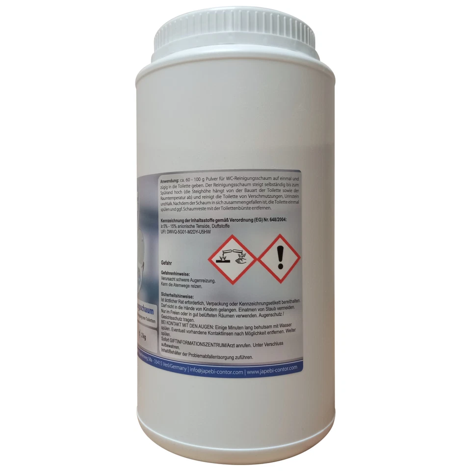 2 kg WC Schaum Reiniger Reinigungsschaum Zauberschaum Toilette - Bild 2 von 3
