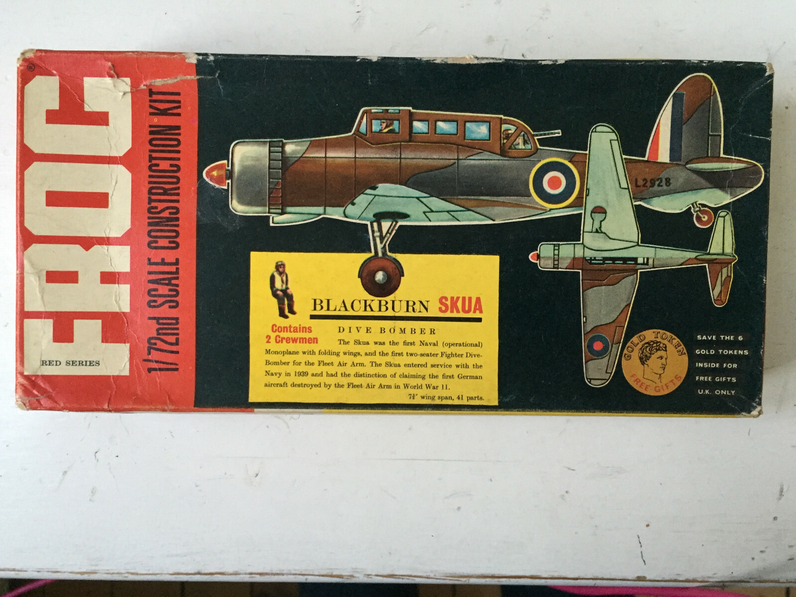 Kit de construction FROG 1/72 Blackburn Skua F162 en plastique